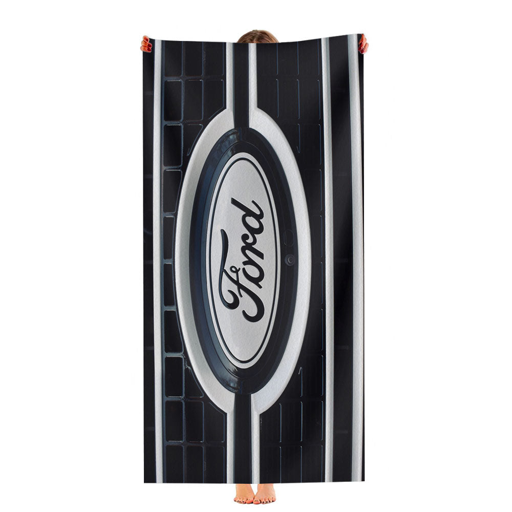Ford Car Front Camera Badge Ultra-Soft Luxury Bathroom Towels
