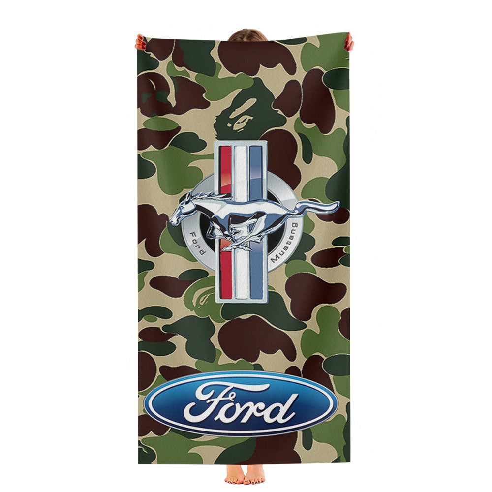 Ford Mustang Bape Ultra-Soft Luxury Bathroom Towels