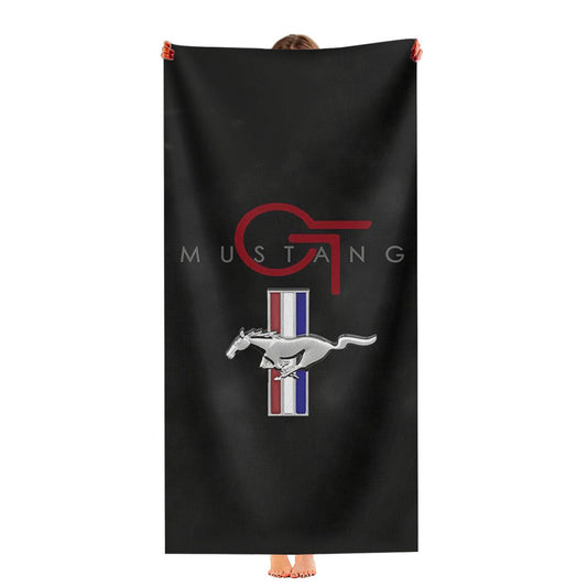 Ford Mustang Gt Logo Ultra-Soft Luxury Bathroom Towels