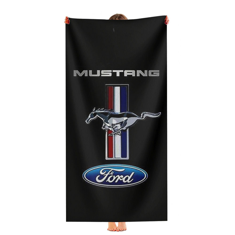 Ford Mustang Logo Ultra-Soft Luxury Bathroom Towels