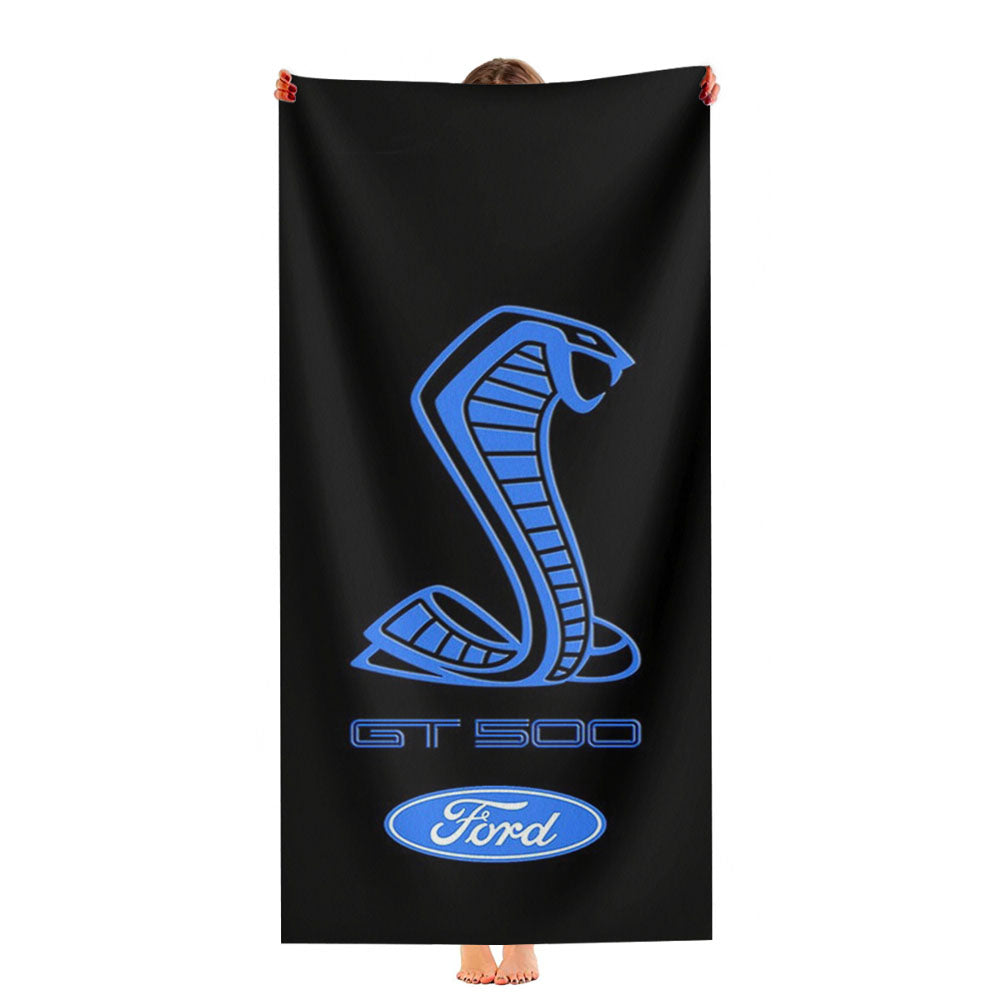 Ford Mustang Shelby Cobra Gt 500 Ultra-Soft Luxury Bathroom Towels