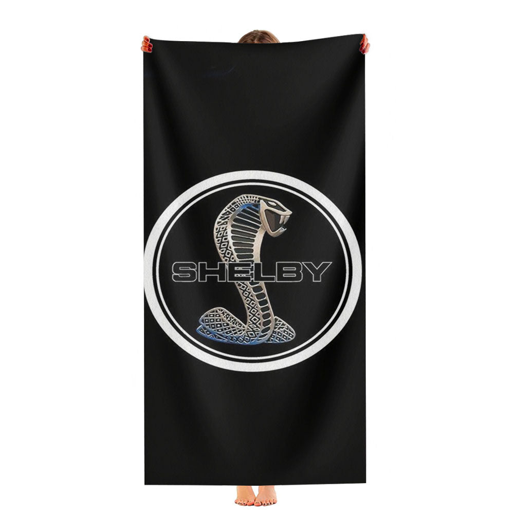 Ford Mustang Shelby Metal Logo Ultra-Soft Luxury Bathroom Towels