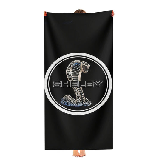 Ford Mustang Shelby Metal Logo Ultra-Soft Luxury Bathroom Towels
