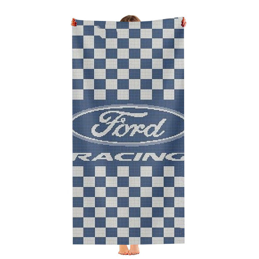 Ford Racing Pattern Ultra-Soft Luxury Bathroom Towels