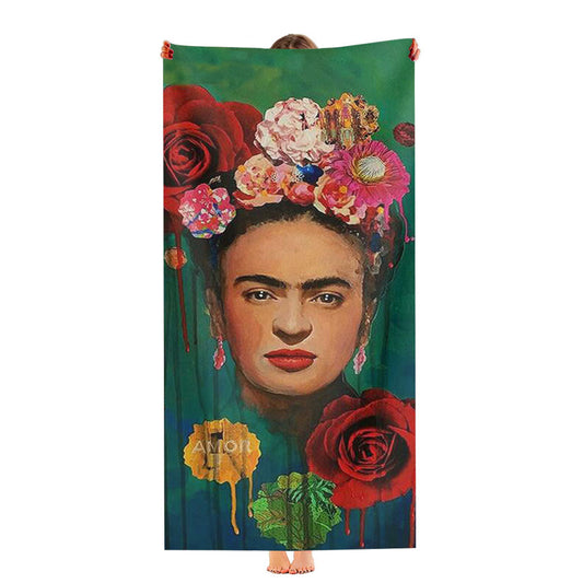 Frida Kahlo Vintage Ultra-Soft Luxury Bathroom Towels