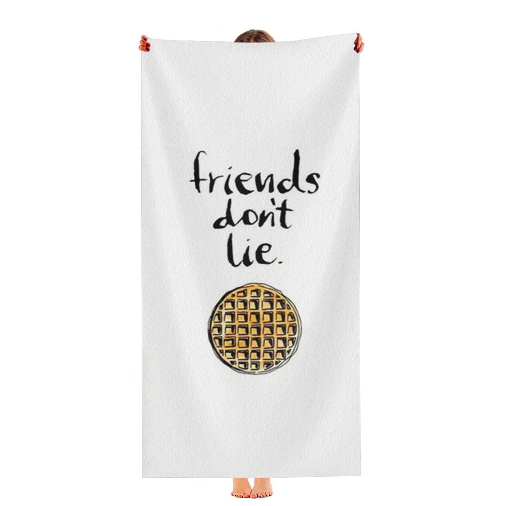 Friends Don'T Lie Waffle Ultra-Soft Luxury Bathroom Towels