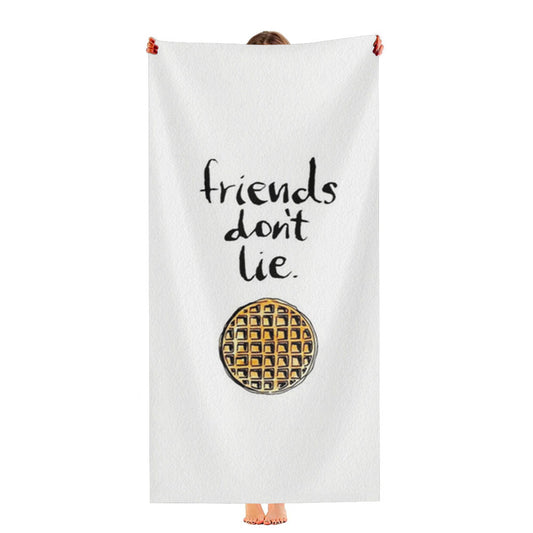 Friends Don'T Lie Waffle Ultra-Soft Luxury Bathroom Towels