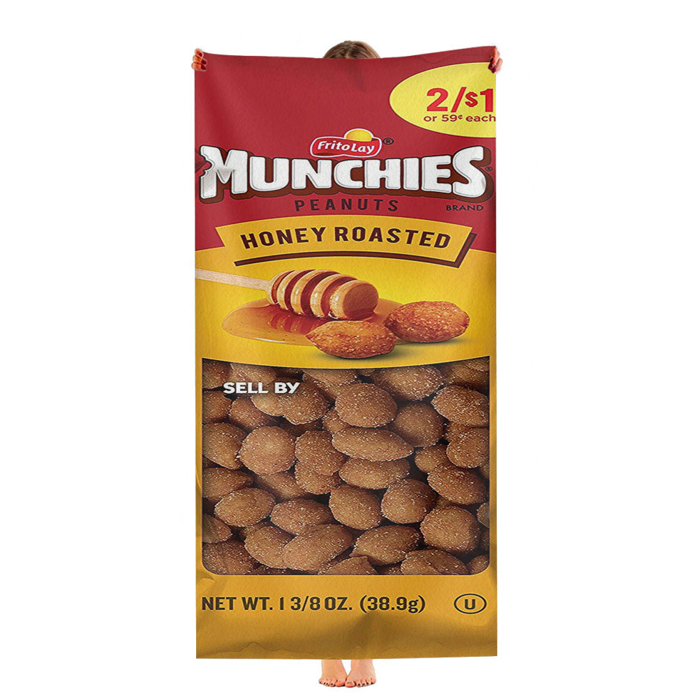 Fritolay Munchies Peanuts Honey Roasted Ultra-Soft Luxury Bathroom Towels
