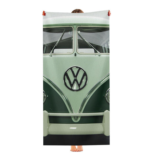 Front Green Volkswagen Ultra-Soft Luxury Bathroom Towels