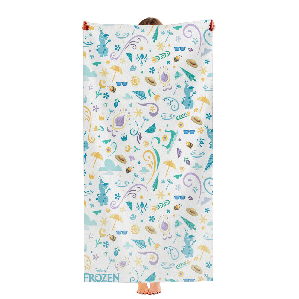 Frozen Pattern Wallpaper Ultra-Soft Luxury Bathroom Towels