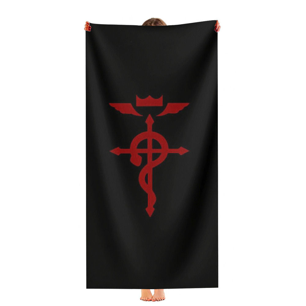 Fullmetal Alchemist Anime Logo Ultra-Soft Luxury Bathroom Towels
