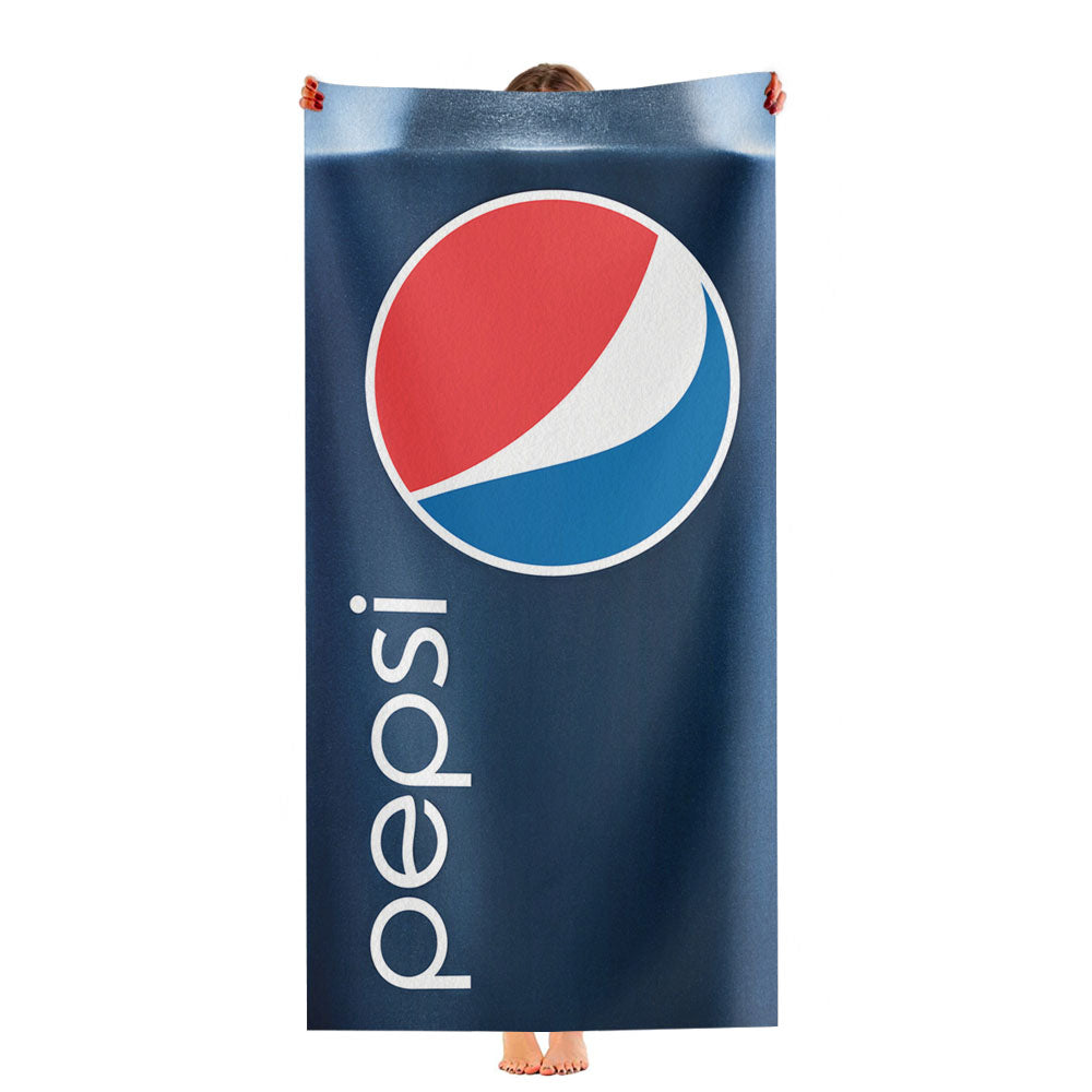 Funny Pepsi Blue Can Ultra-Soft Luxury Bathroom Towels