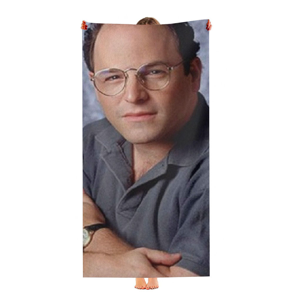 George Costanza Portrait Ultra-Soft Luxury Bathroom Towels