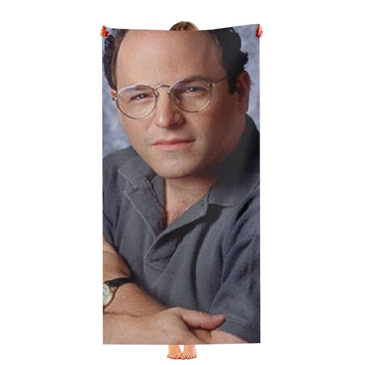 George Costanza Portrait Ultra-Soft Luxury Bathroom Towels