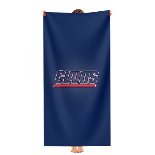 Giants New York Logo Blue Ultra-Soft Luxury Bathroom Towels