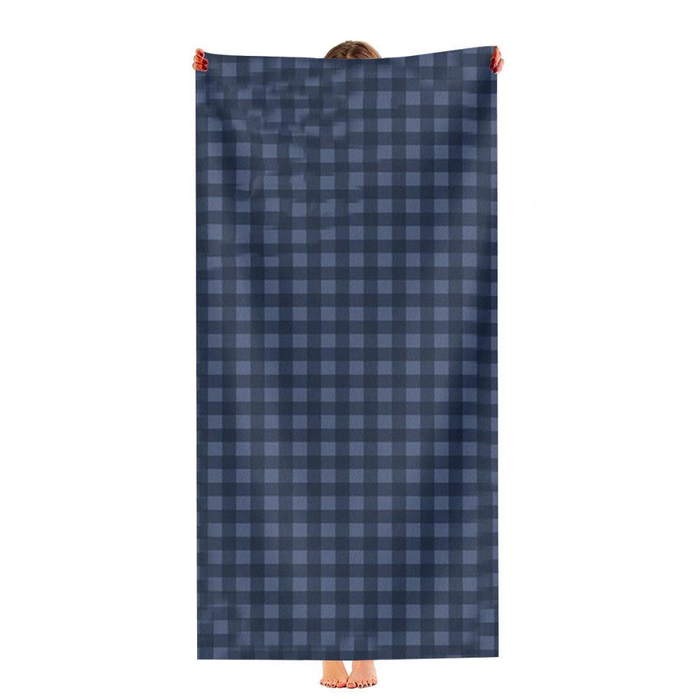 Gingham Plaid Pattern Ultra-Soft Luxury Bathroom Towels