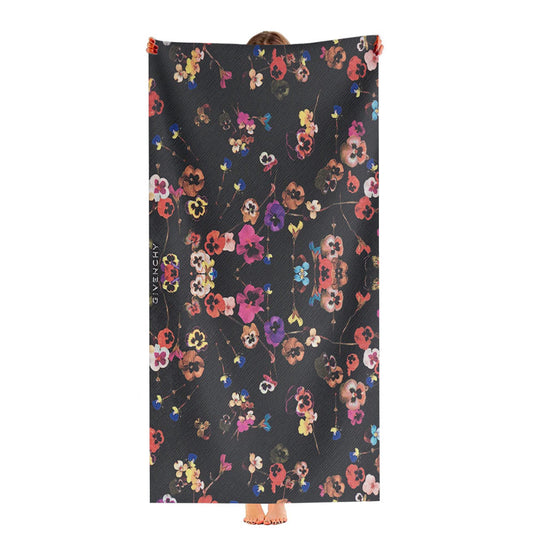 Givenchy Multicolor Floral Wallet Ultra-Soft Luxury Bathroom Towels
