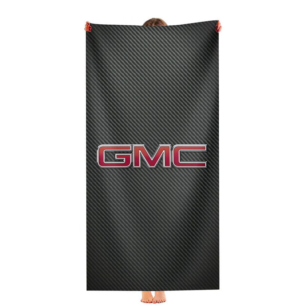 Gmc Carbon Fiber Logo Ultra-Soft Luxury Bathroom Towels