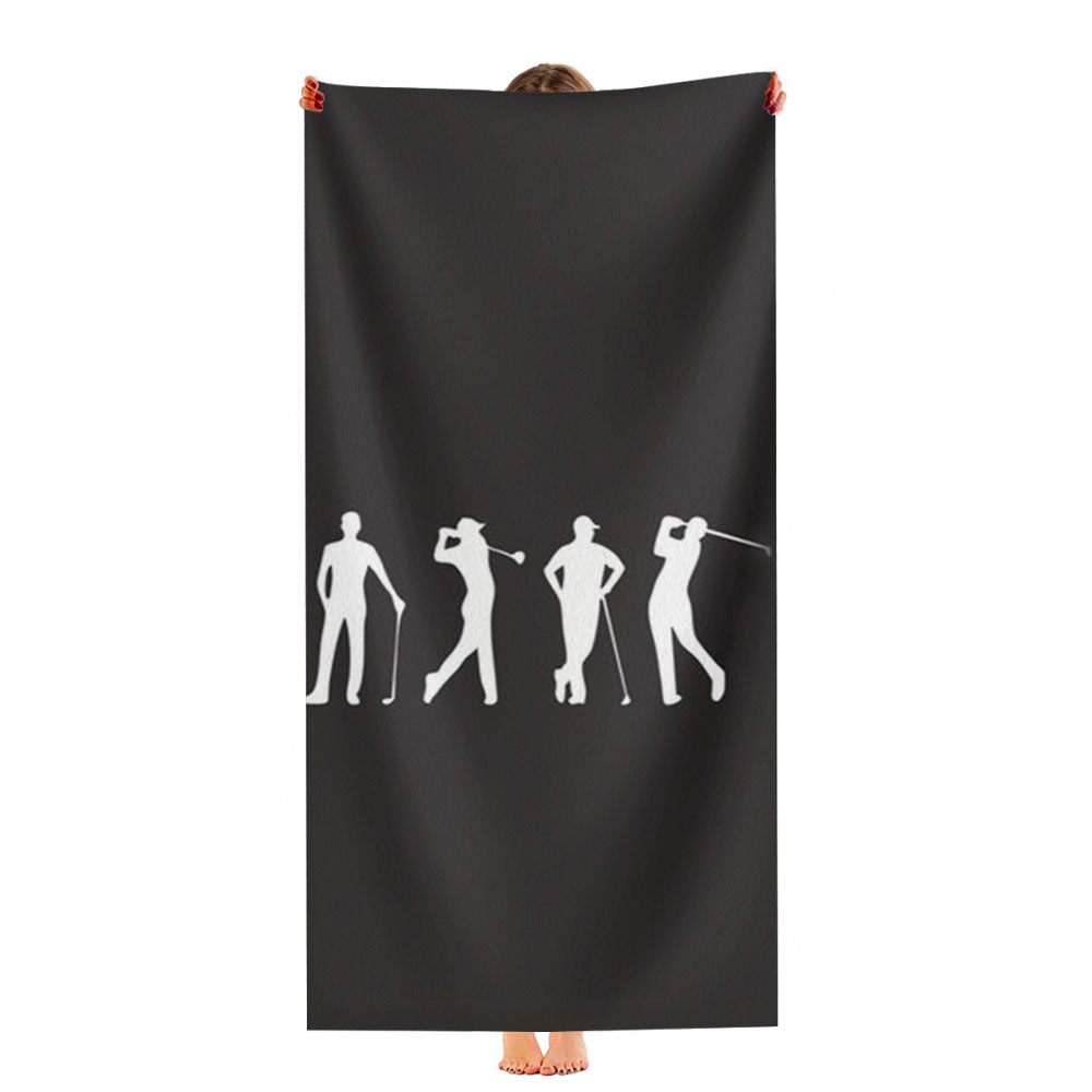 Golf Silhouettes Ultra-Soft Luxury Bathroom Towels