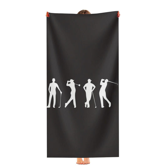 Golf Silhouettes Ultra-Soft Luxury Bathroom Towels
