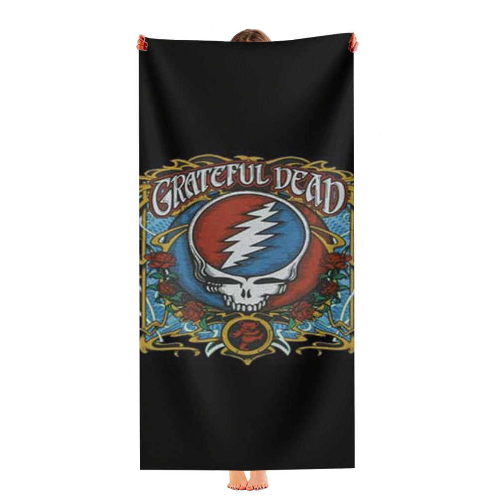 Grateful Dead Black Roses Ultra-Soft Luxury Bathroom Towels