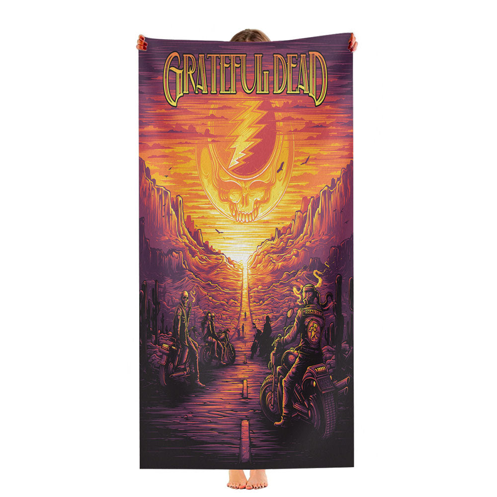 Grateful Dead Dan Mumford Ultra-Soft Luxury Bathroom Towels