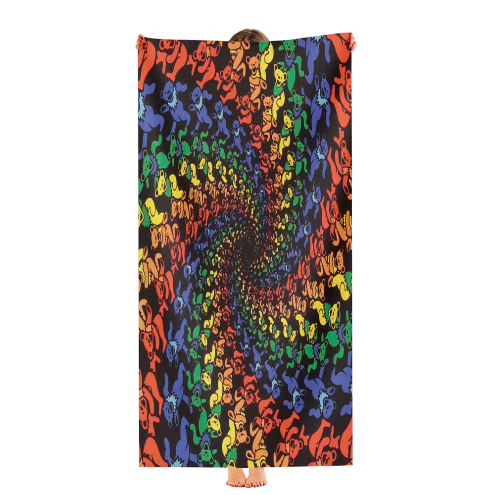 Grateful Dead Dancing Bears Ultra-Soft Luxury Bathroom Towels