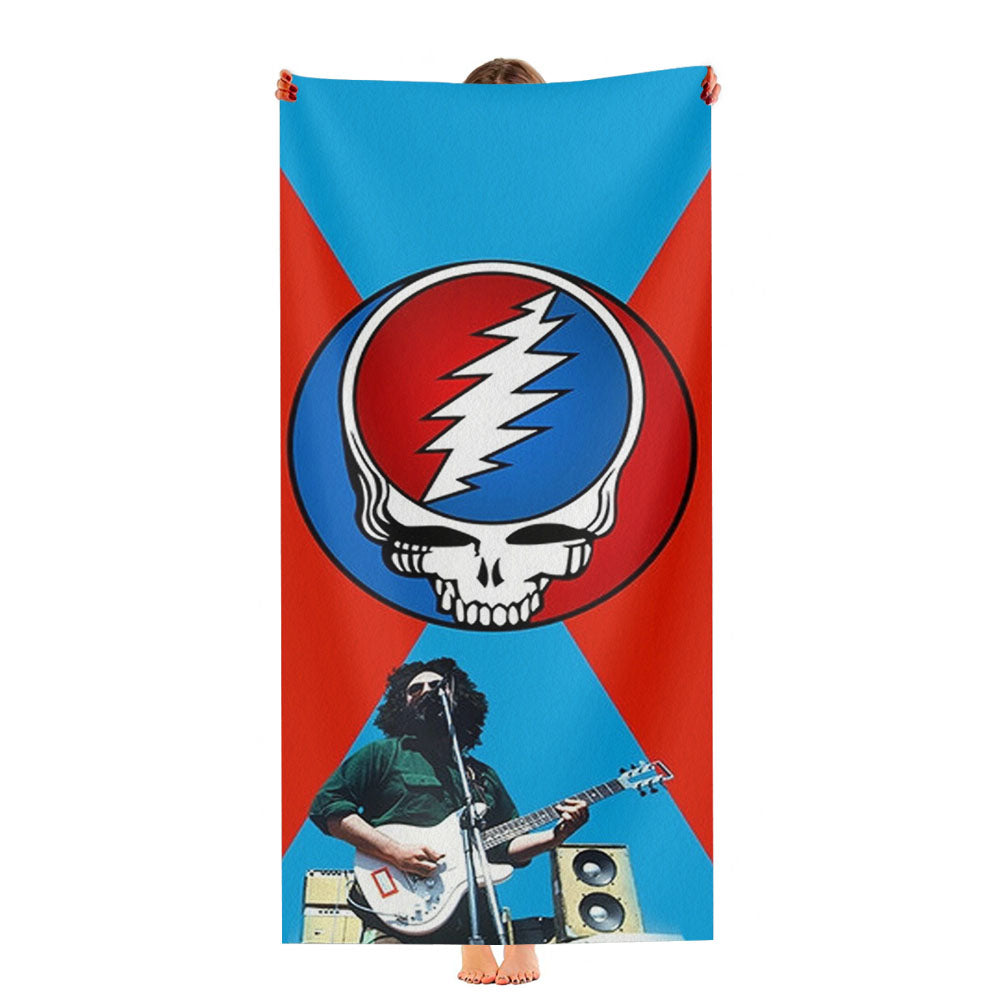 Grateful Dead Jerry Garcia Guitar Ultra-Soft Luxury Bathroom Towels