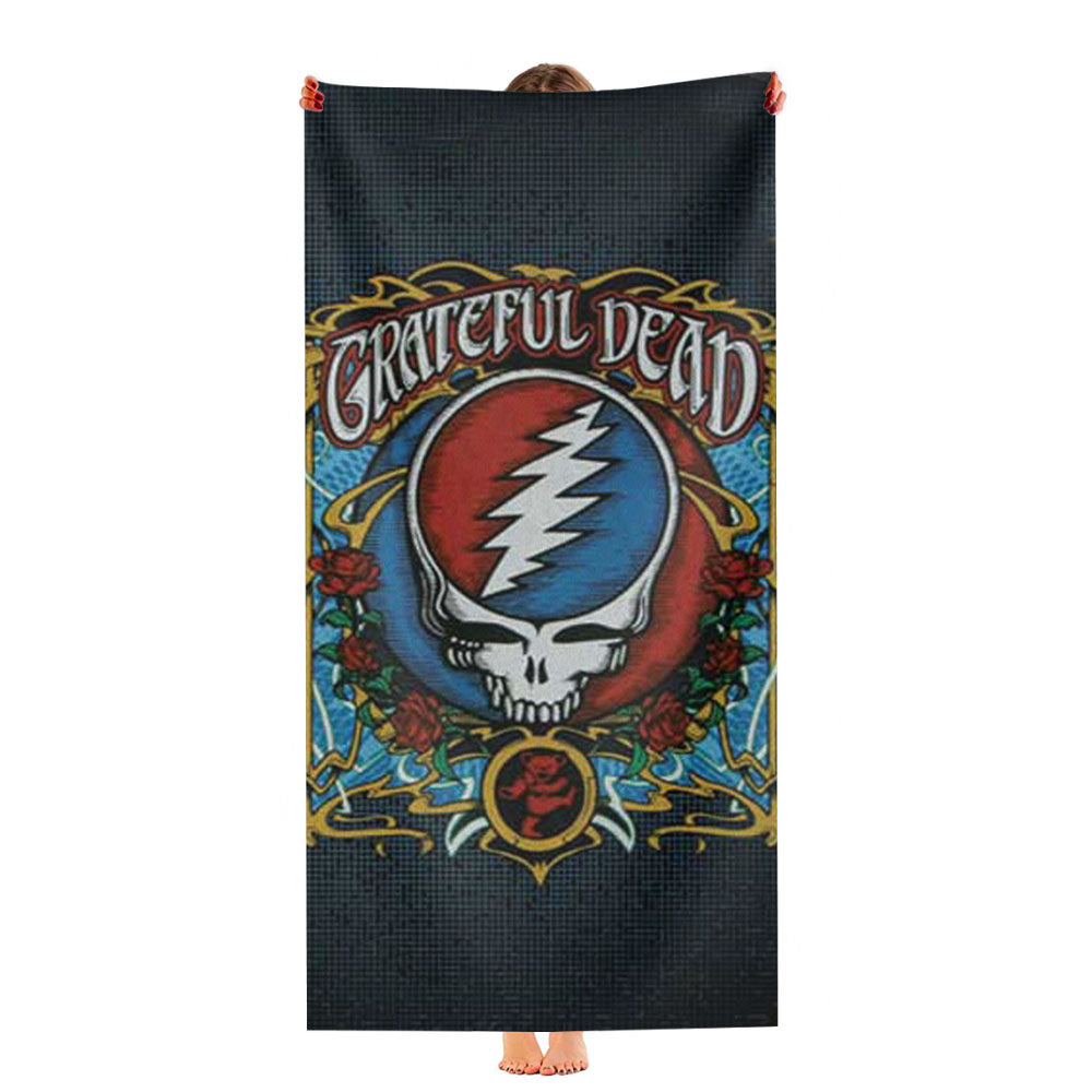 Grateful Dead Shirt Design Ultra-Soft Luxury Bathroom Towels