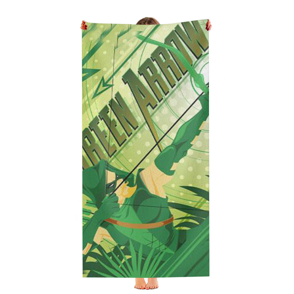Green Arrow Art Ultra-Soft Luxury Bathroom Towels