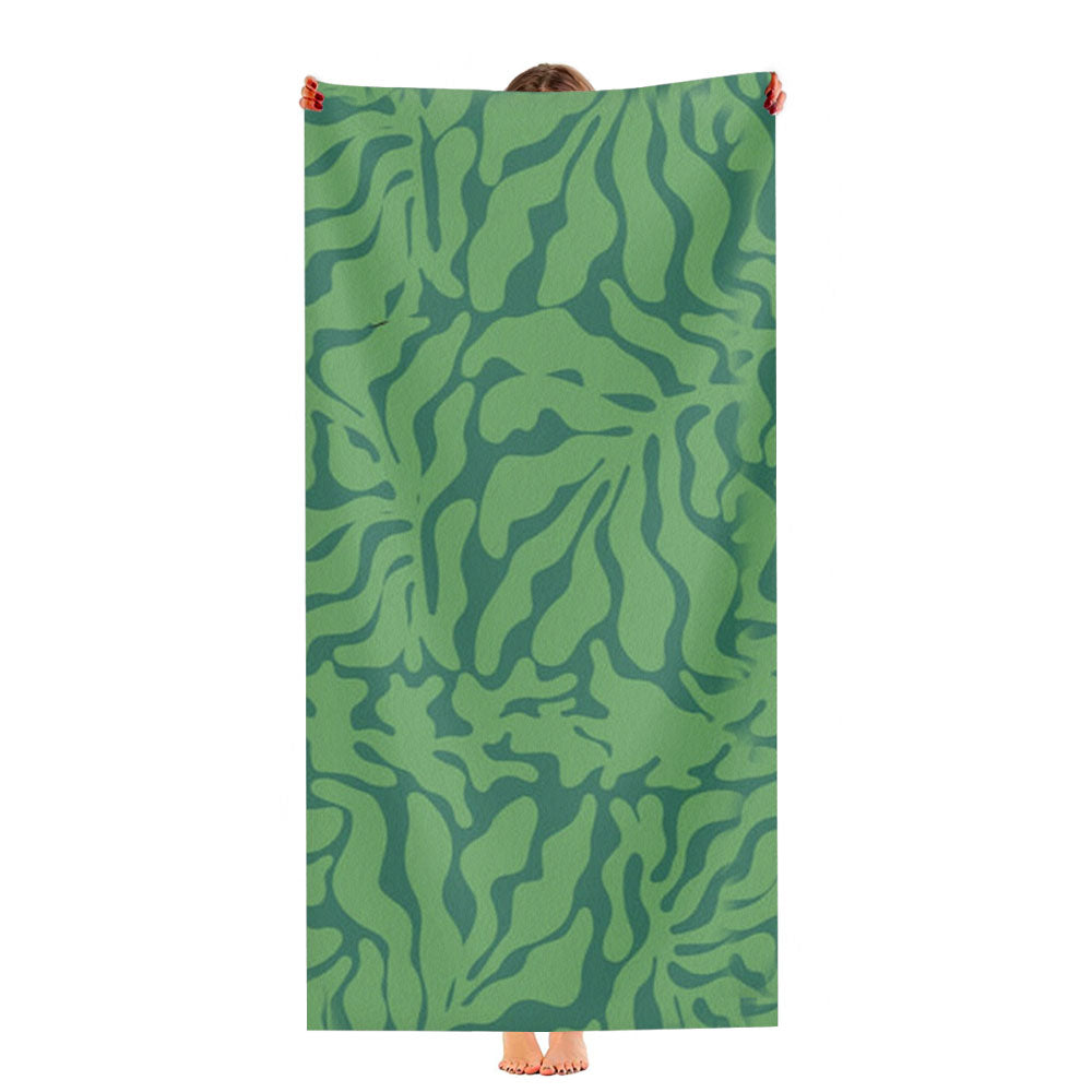 Green Leaves - Foliage Ultra-Soft Luxury Bathroom Towels