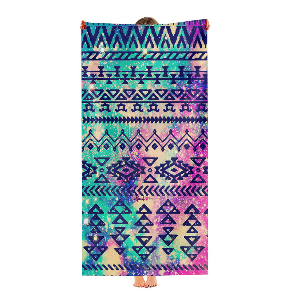 Grunge Tribal Pattern Galaxy Ultra-Soft Luxury Bathroom Towels