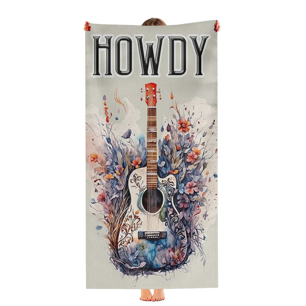 Guitar Ultra-Soft Luxury Bathroom Towels