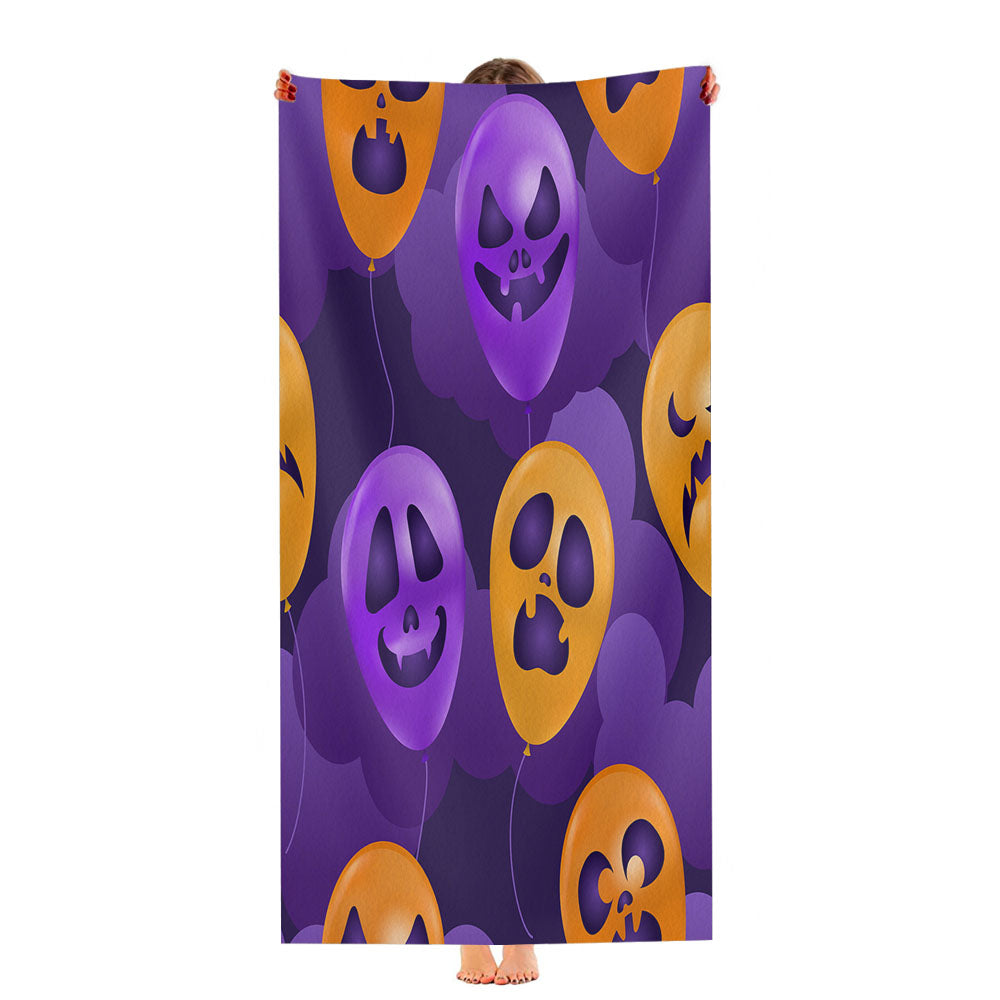Halloween Pattern 01 Ultra-Soft Luxury Bathroom Towels