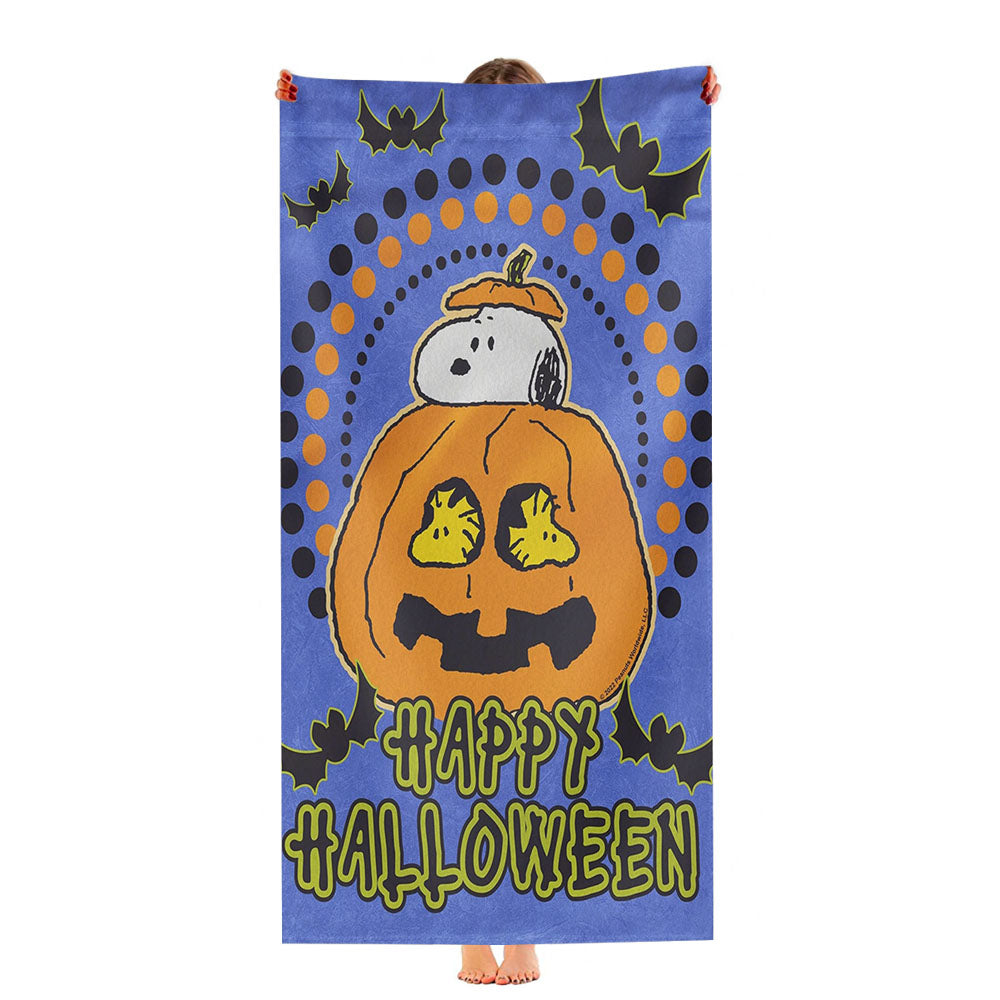 Halloween Snoopy Jack O'Lantern Ultra-Soft Luxury Bathroom Towels