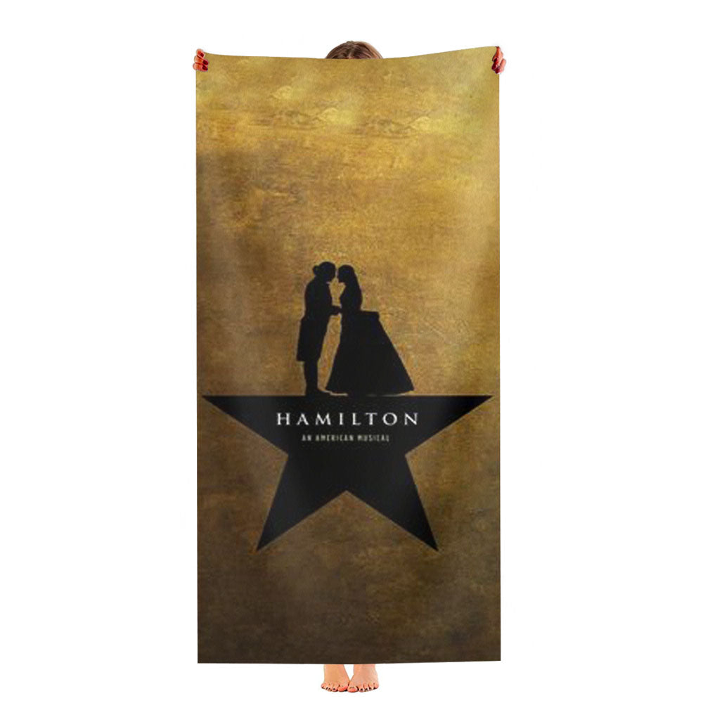 Hamilton And Eliza Kiss Musical Ultra-Soft Luxury Bathroom Towels