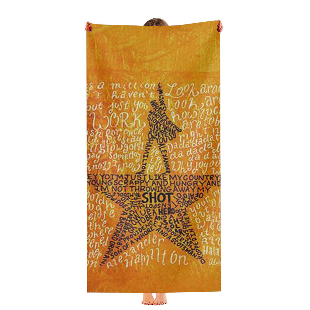 Hamilton Musical Lyrics Ultra-Soft Luxury Bathroom Towels