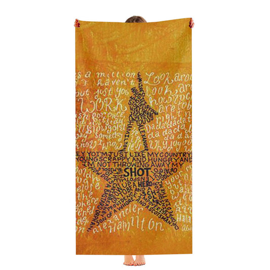 Hamilton Musical Lyrics Ultra-Soft Luxury Bathroom Towels