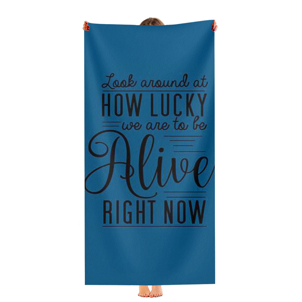 Hamilton Musical Quote Ultra-Soft Luxury Bathroom Towels