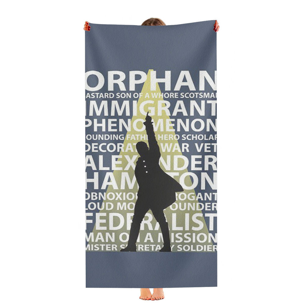 Hamilton Musical Quotes Ultra-Soft Luxury Bathroom Towels