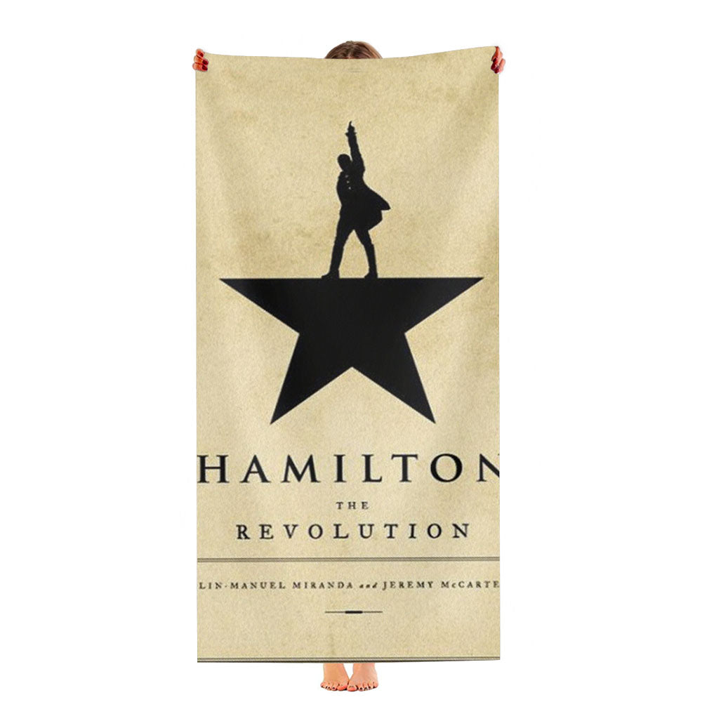 Hamilton The Revolution Book Cover Ultra-Soft Luxury Bathroom Towels
