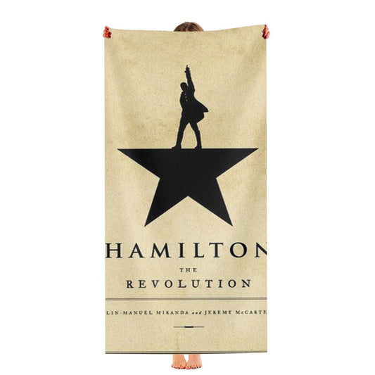 Hamilton The Revolution Book Cover Ultra-Soft Luxury Bathroom Towels