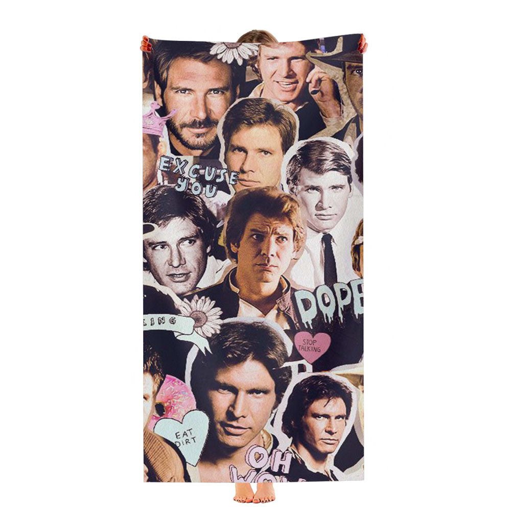 Harrison Ford Collage Ultra-Soft Luxury Bathroom Towels