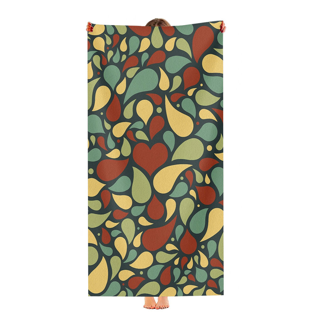 Heart Pattern Ultra-Soft Luxury Bathroom Towels