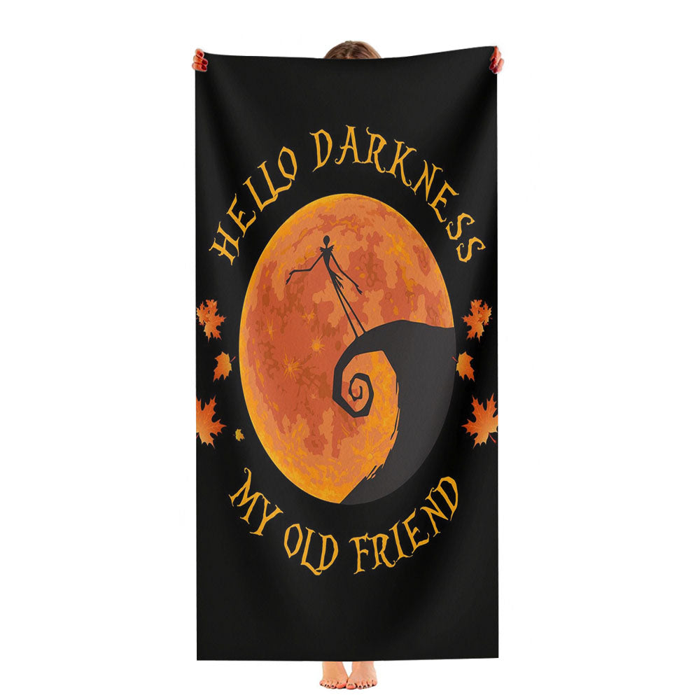Hello Darkness My Old Friend Ultra-Soft Luxury Bathroom Towels