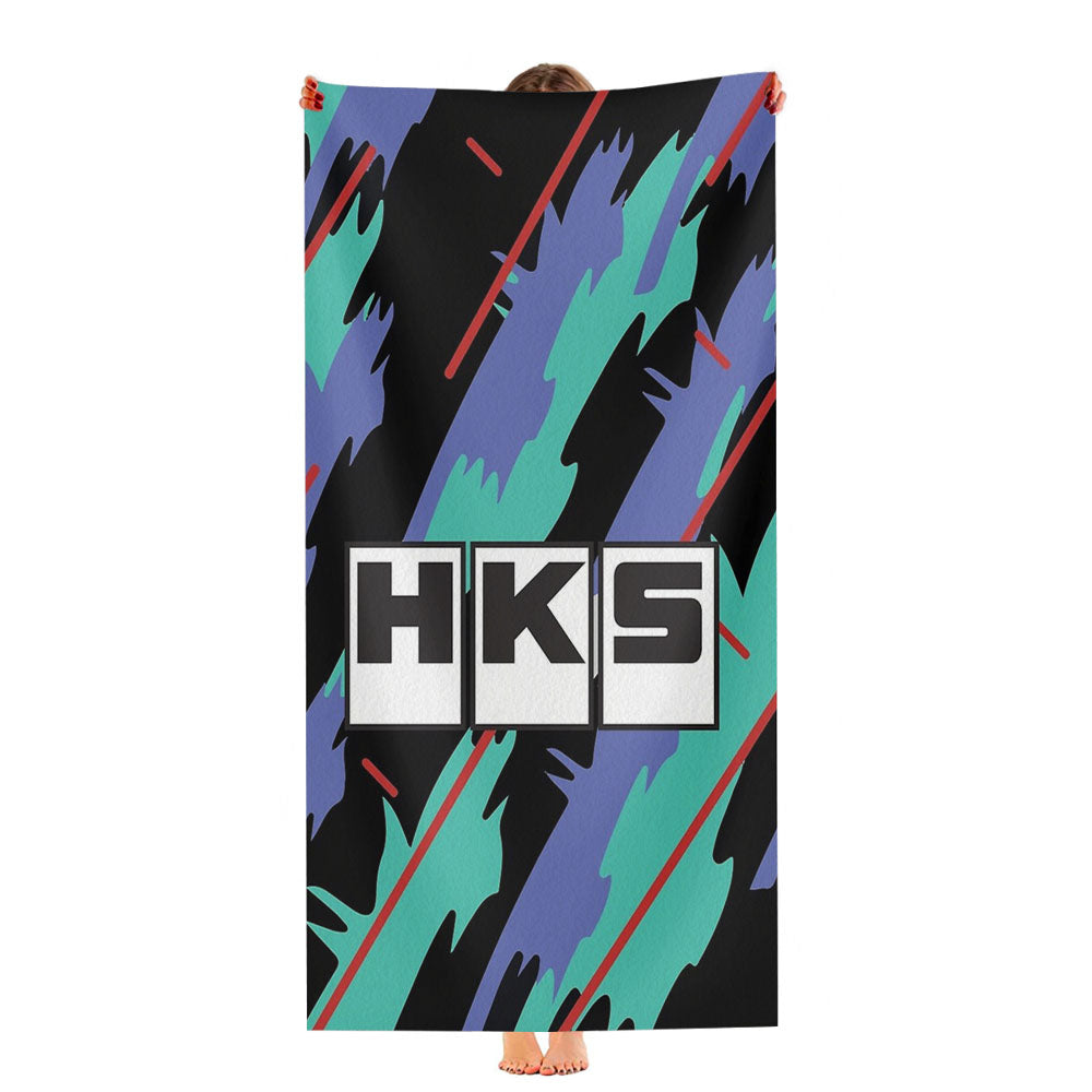 Hks Retro Pattern Ultra-Soft Luxury Bathroom Towels