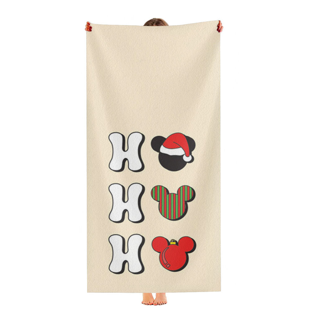 Ho Ho Ho Mickey Ultra-Soft Luxury Bathroom Towels