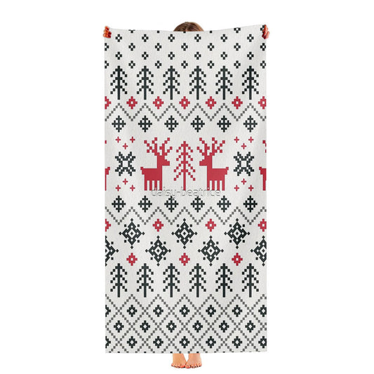 Holiday Sweater Pattern Ultra-Soft Luxury Bathroom Towels