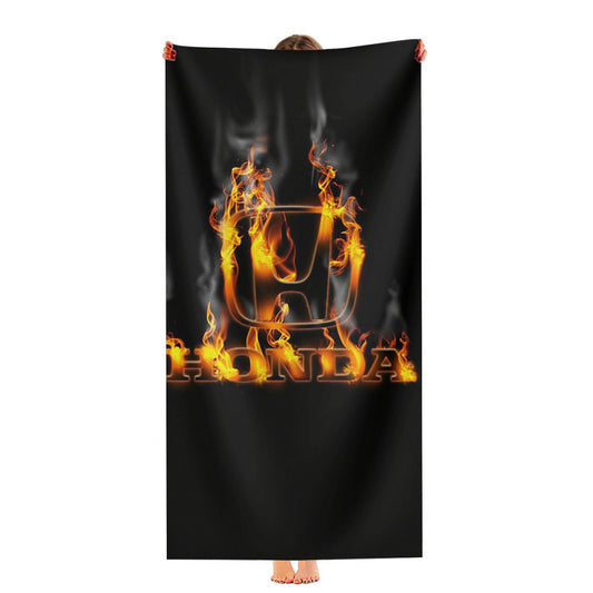 Honda Logo Background Ultra-Soft Luxury Bathroom Towels