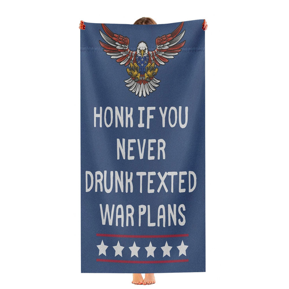 Honk If You Never Drunk Texted Ultra-Soft Luxury Bathroom Towels